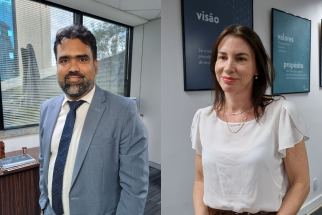 Foto Diretor Presidente Cícero Dias e Diretora de Seguridade Regina